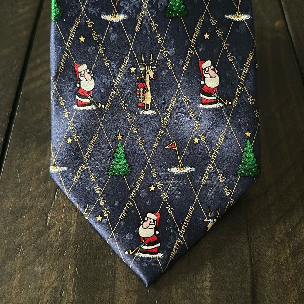 American Greetings Men's silk holiday tie